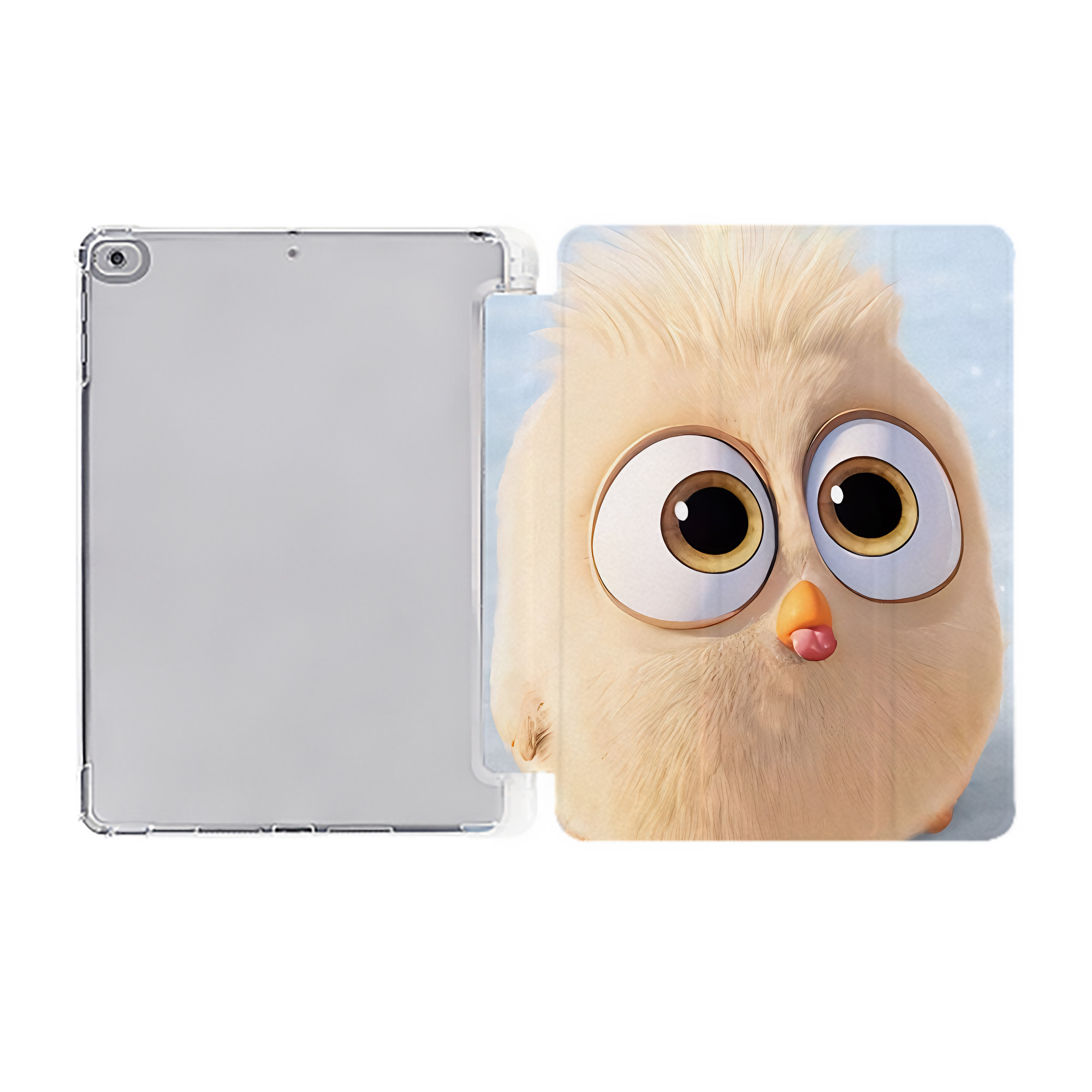 （画像用） Angry Birds アングリーバード IPad ケース ペン収納付き 三つ折りスタンド PUレザー×シリコン 対応機種9.5/10.5/10.9インチ